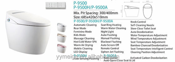 統合多機能豪華とインテリジェント・自動設計の&quot;パーツ構造暖かいバイデットトイレ