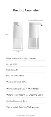 ホテル メイジ X-202 2022 黒 350ml キッチンフーム液体霧凝膠 IPX4 FCC CE 赤外線タッチフリー インテリジェントソープディスペンサー